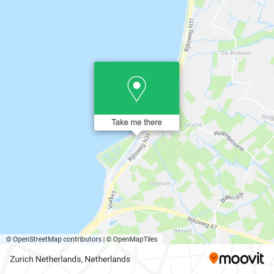 Zurich Netherlands map