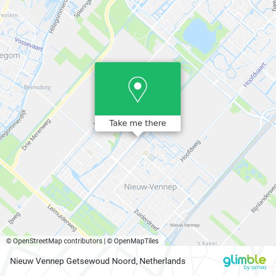 Nieuw Vennep Getsewoud Noord Karte