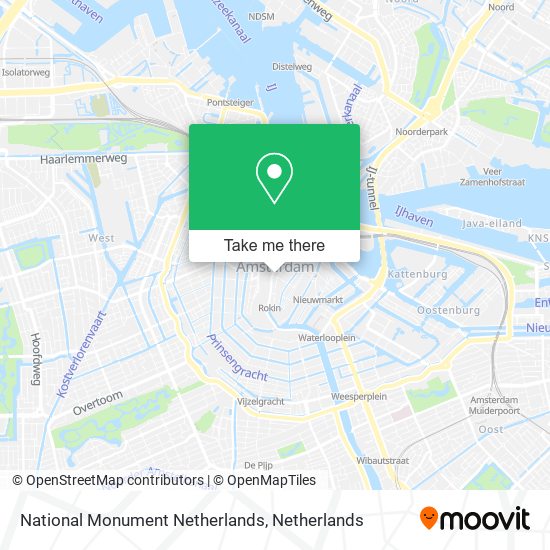 National Monument Netherlands map