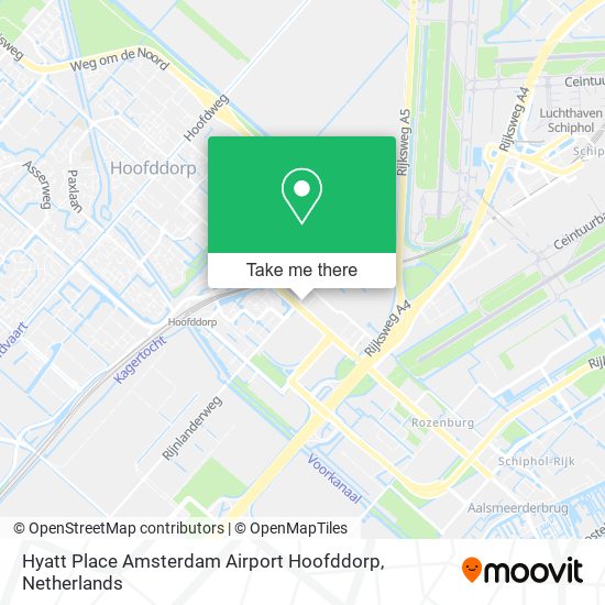 Hyatt Place Amsterdam Airport Hoofddorp map