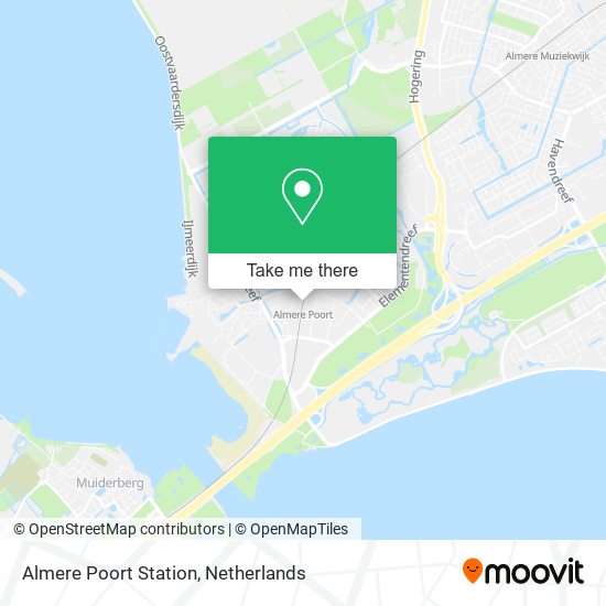 Almere Poort Station map