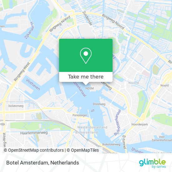 Botel Amsterdam map