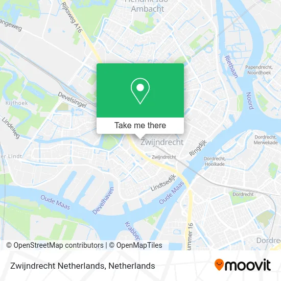 Zwijndrecht Netherlands map