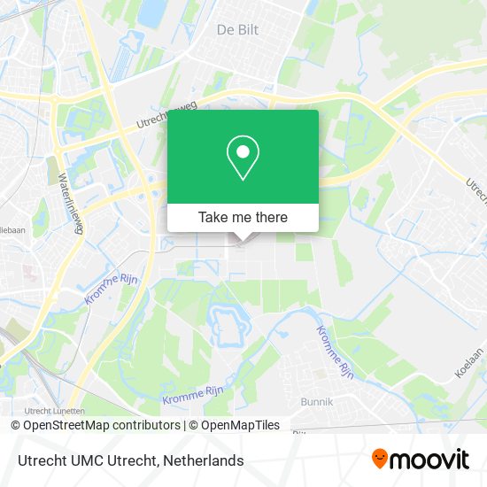 Utrecht UMC Utrecht map