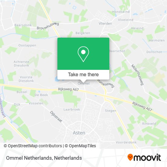 Ommel Netherlands map