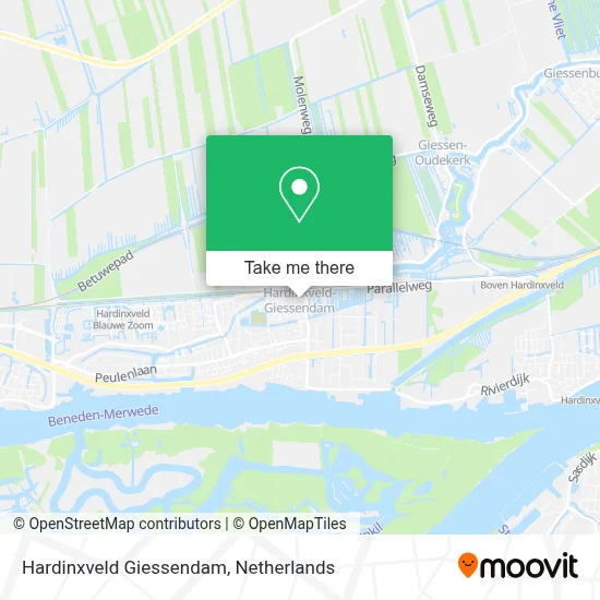 Hardinxveld Giessendam Karte
