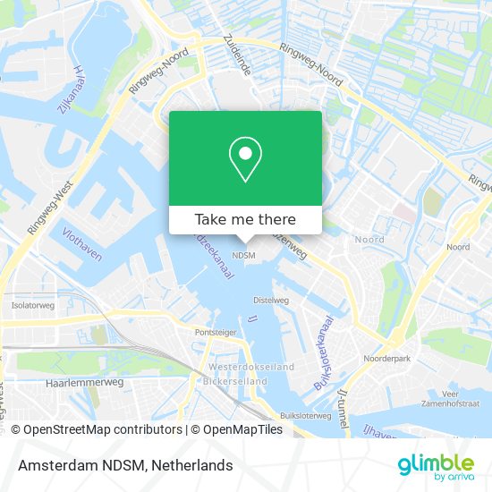 Amsterdam NDSM Karte