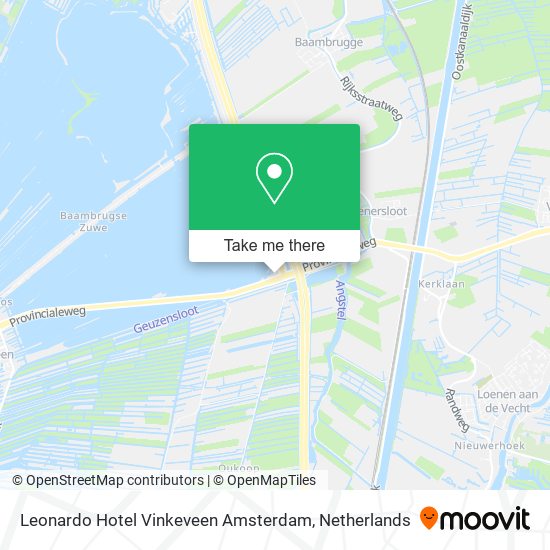 Leonardo Hotel Vinkeveen Amsterdam map