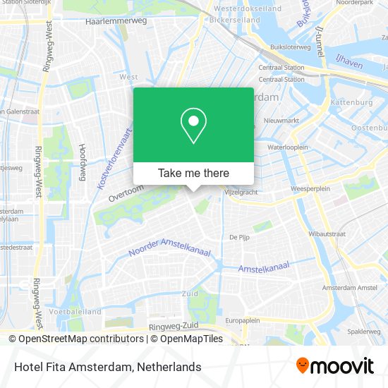 Hotel Fita Amsterdam map
