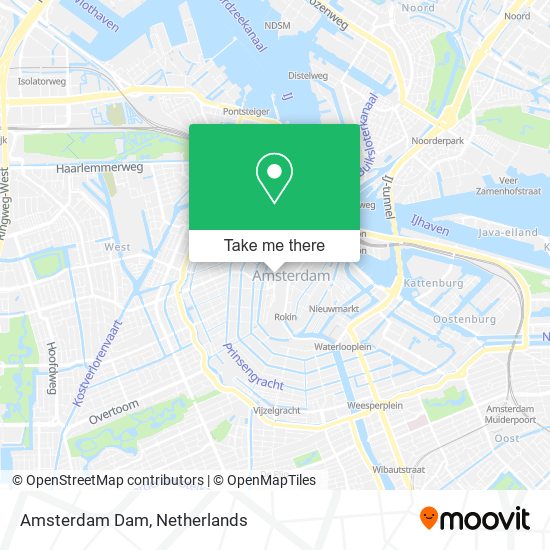 Amsterdam Dam map