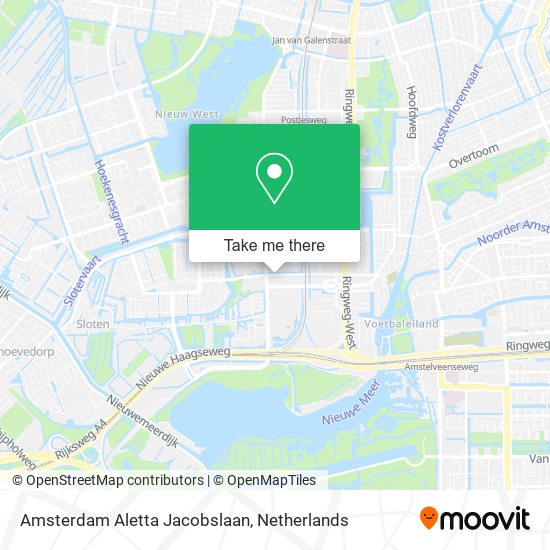 Amsterdam Aletta Jacobslaan map