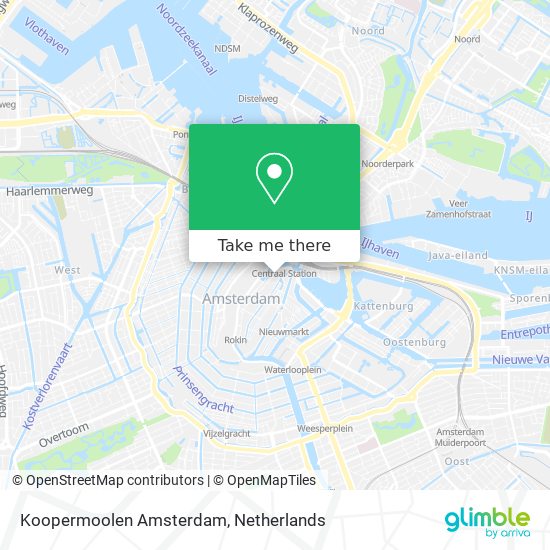 Koopermoolen Amsterdam Karte