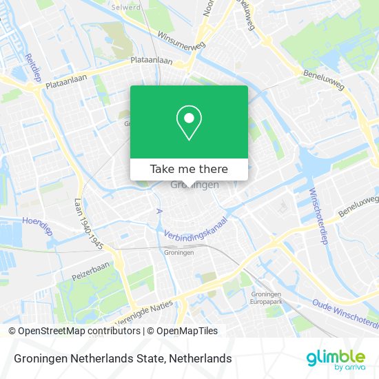 Groningen Netherlands State Karte