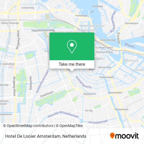 Hotel De Looier Amsterdam Karte