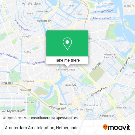 Amsterdam Amstelstation map