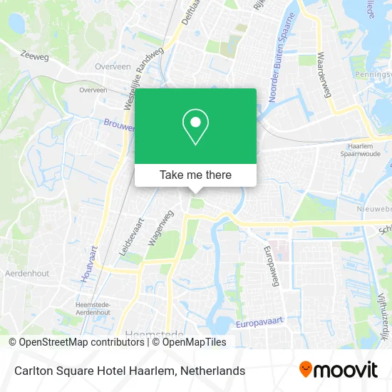 Carlton Square Hotel Haarlem map