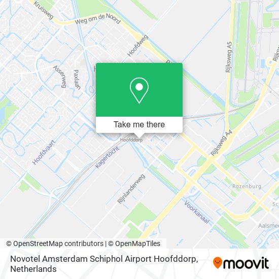 Novotel Amsterdam Schiphol Airport Hoofddorp map