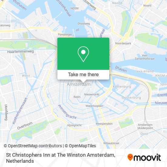 St Christophers Inn at The Winston Amsterdam Karte