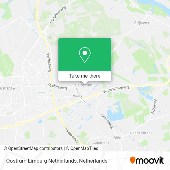 Oostrum Limburg Netherlands map