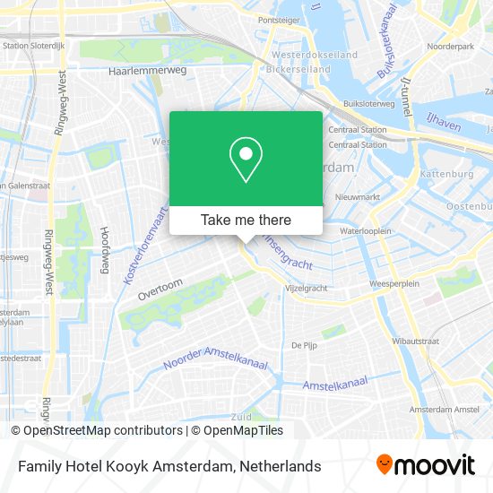 Family Hotel Kooyk Amsterdam Karte