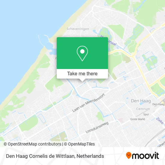 Den Haag Cornelis de Wittlaan map
