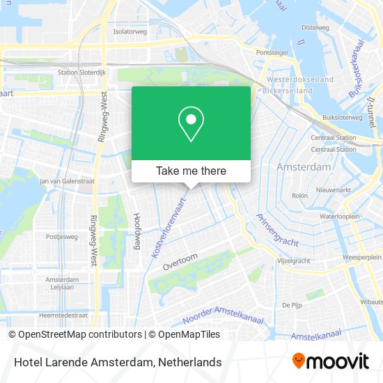 Hotel Larende Amsterdam map