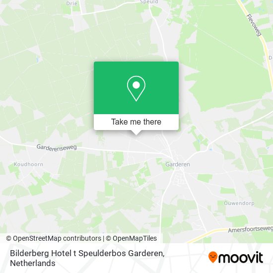 Bilderberg Hotel t Speulderbos Garderen map