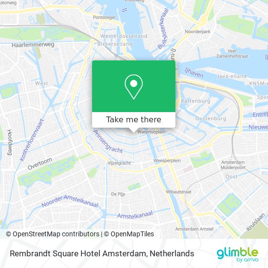 Rembrandt Square Hotel Amsterdam Karte