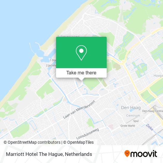 Marriott Hotel The Hague map