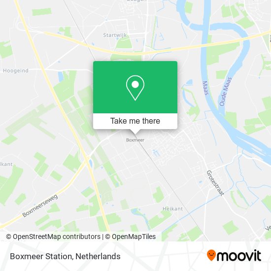 Boxmeer Station map