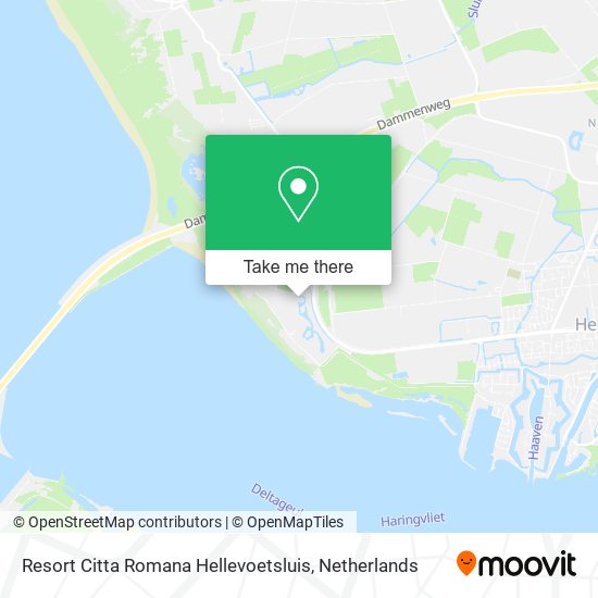 Resort Citta Romana Hellevoetsluis map