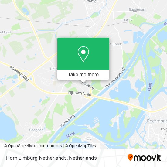 Horn Limburg Netherlands map