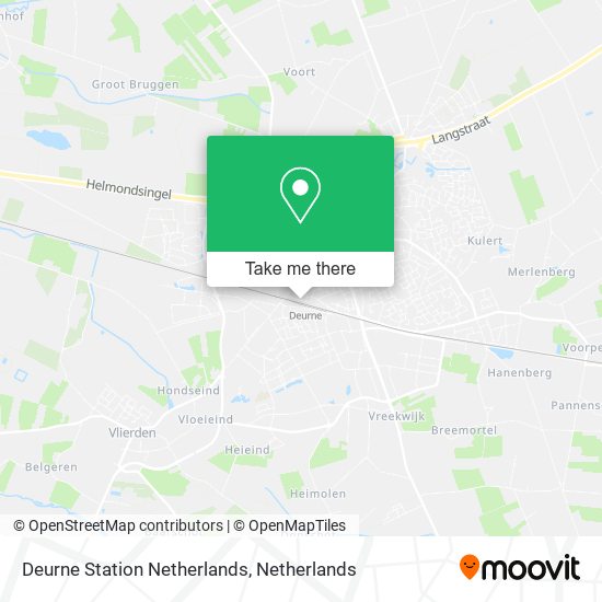 Deurne Station Netherlands map
