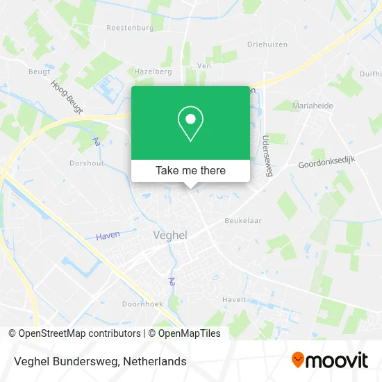 Veghel Bundersweg map
