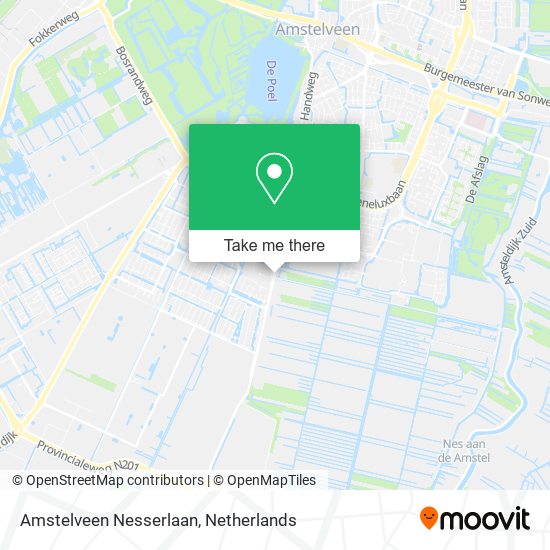 Amstelveen Nesserlaan map