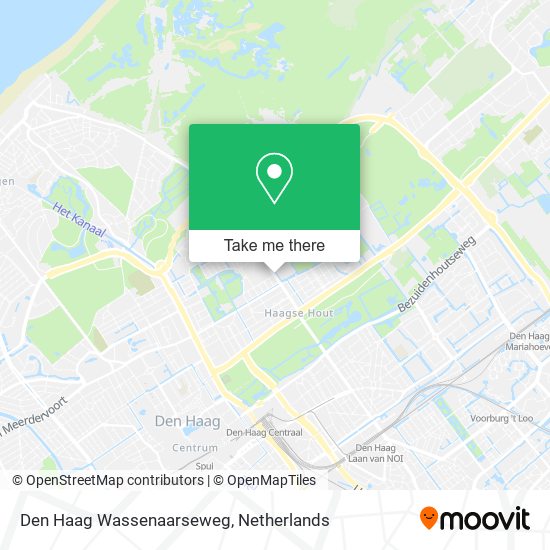 Den Haag Wassenaarseweg map