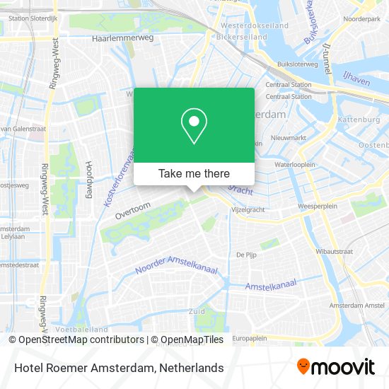 Hotel Roemer Amsterdam map