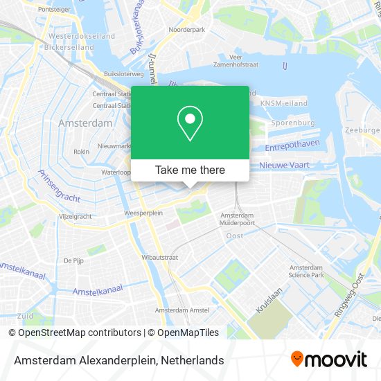 Amsterdam Alexanderplein map