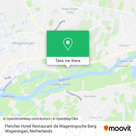 Fletcher Hotel Restaurant de Wageningsche Berg Wageningen Karte