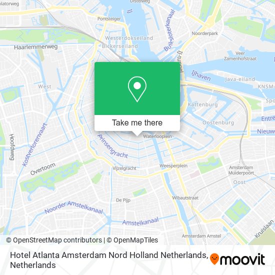 Hotel Atlanta Amsterdam Nord Holland Netherlands map