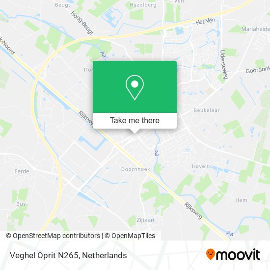 Veghel Oprit N265 map