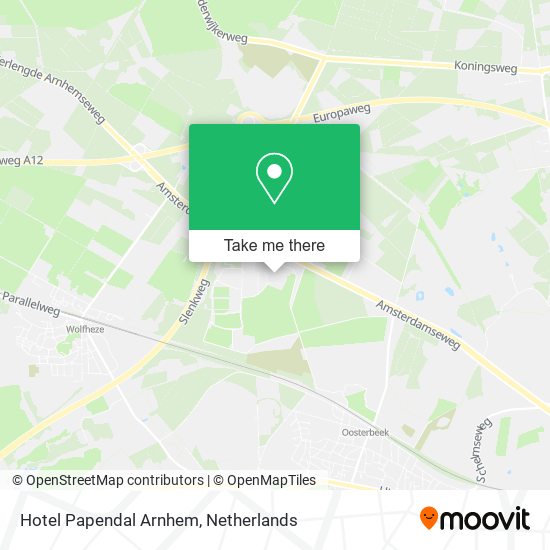 Hotel Papendal Arnhem map