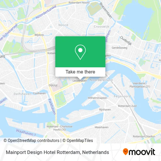 Mainport Design Hotel Rotterdam Karte