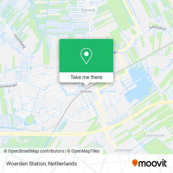 Woerden Station map