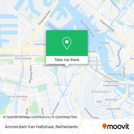 Amsterdam Van Hallstraat map