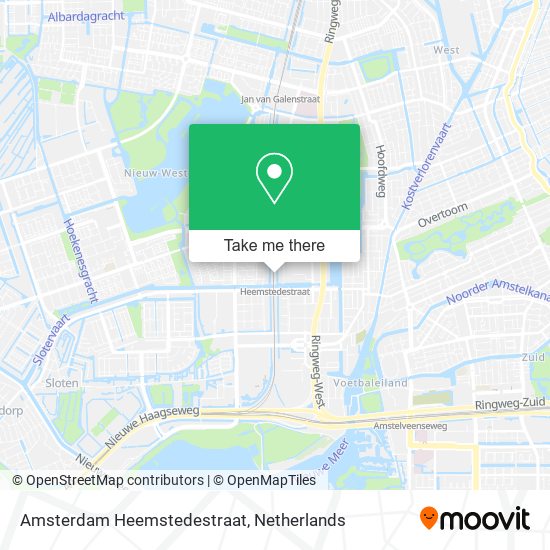 Amsterdam Heemstedestraat map