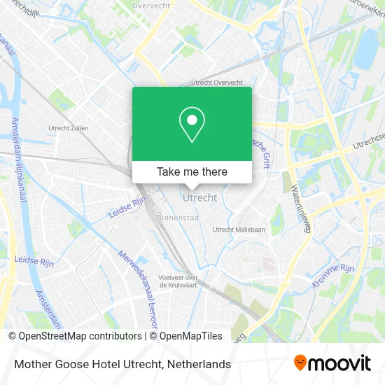 Mother Goose Hotel Utrecht map