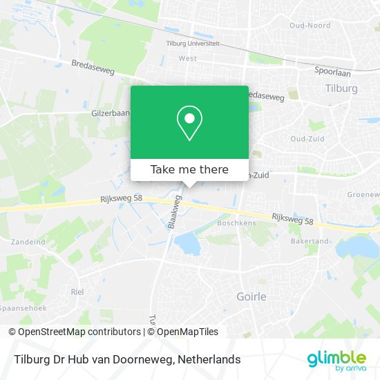 Tilburg Dr Hub van Doorneweg Karte
