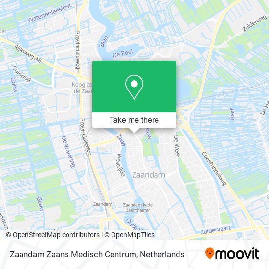 Zaandam Zaans Medisch Centrum map