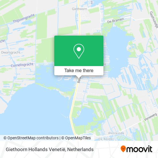 Giethoorn Hollands Venetië Karte